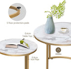 Round Coffee Tables End Table Nesting Side (Set of 2)
