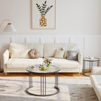Round Coffee Tables End Table Nesting Side (Set of 2)