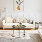 Round Coffee Tables End Table Nesting Side (Set of 2)