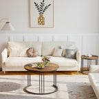 Round Coffee Tables End Table Nesting Side (Set of 2)