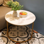Round Coffee Tables End Table Nesting Side (Set of 2)