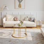 Round Coffee Tables End Table Nesting Side (Set of 2)