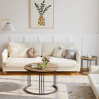 Round Coffee Tables End Table Nesting Side (Set of 2)