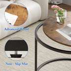 Round Coffee Tables End Table Nesting Side (Set of 2)