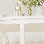 Round Coffee Tables Removable End Table Nesting (Set of 2)