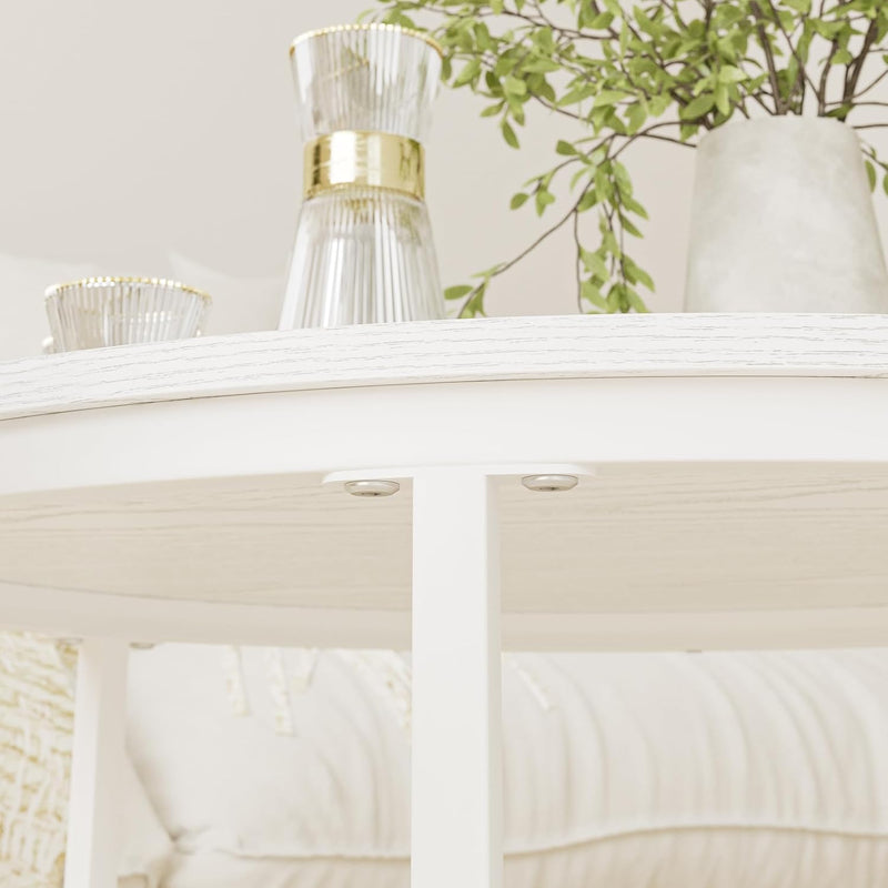 Round Coffee Tables Removable End Table Nesting (Set of 2)