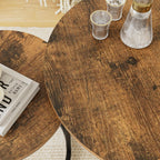Round Coffee Tables Removable End Table Nesting (Set of 2)
