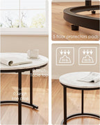 Round Coffee Tables (Set of 2)