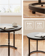 Round Coffee Tables (Set of 2)
