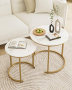 Round Coffee Tables (Set of 2)