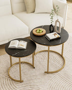 Round Coffee Tables (Set of 2)