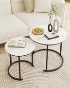 Round Coffee Tables (Set of 2)