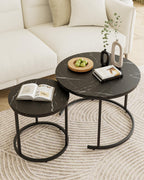 Round Coffee Tables (Set of 2)