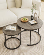 Round Coffee Tables (Set of 2)