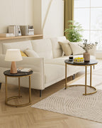 Round Coffee Tables (Set of 2)