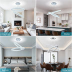 Round Crystal Pendant Light Fitting 3 Ring Dimmable