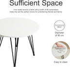 Round Dining Table 80CM Small Retro Lounge Little