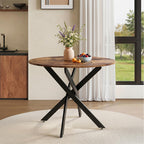 Round Dining Table 80CM Space-Saving Wooden Kitchen