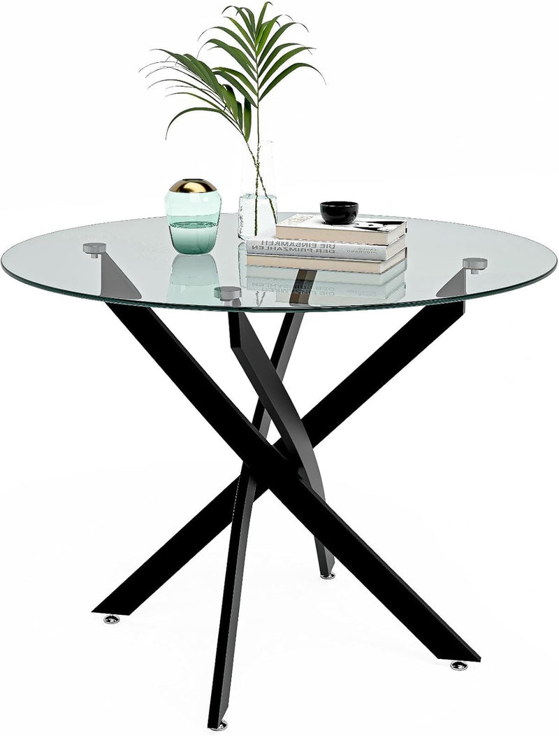 Round Dining Table Wooden 80CM Retro Kitchen