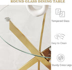 Round Dining Table Wooden 80CM Retro Kitchen