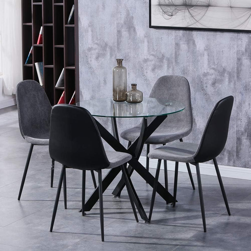 Round Dining Table Wooden 80CM Retro Kitchen