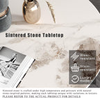 Round Dining Table Wooden 80CM Retro Kitchen