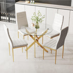 Round Dining Table Wooden 80CM Retro Kitchen