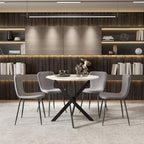 Round Dining Table Wooden 80CM Retro Kitchen