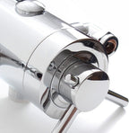 Round Exposed Thermostatic Shower Valve with Bottom Outlet