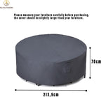 Round Garden Furniture Cover Waterproof