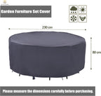 Round Garden Furniture Cover Waterproof