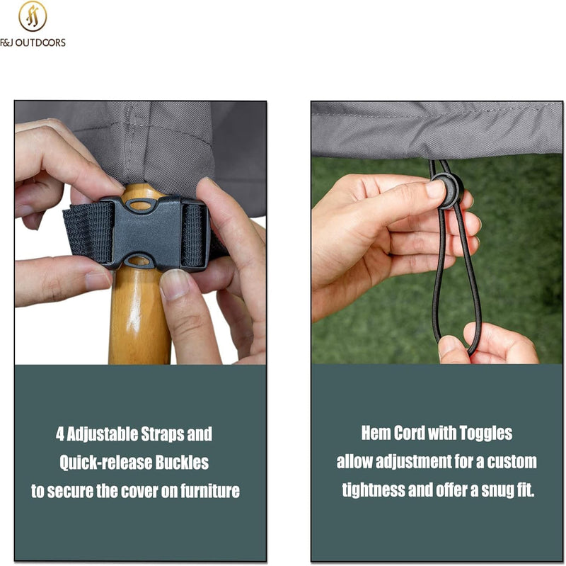 Round Garden Furniture Cover Waterproof