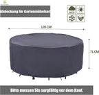 Round Garden Furniture Cover Waterproof