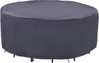 Round Garden Furniture Cover Waterproof