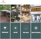 Round Garden Furniture Cover Waterproof