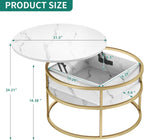 Round Lift Top Coffee Table Tables for Living