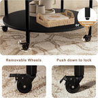 Espresso Round Lift Top Coffee Table with Lockable
