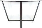 Round Metro Glass Coffee Table Side Table