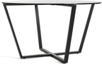 Round Metro Glass Coffee Table Side Table