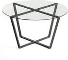 Clear Glass & Black Base