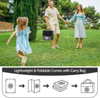 Round Outdoor Rug for Patio Reversible Waterproof
