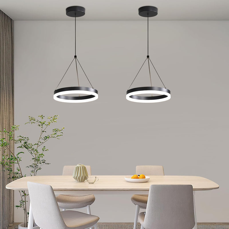Round Pendant Light Brightness Adjustable 10%-100% 3000K (3Pack)