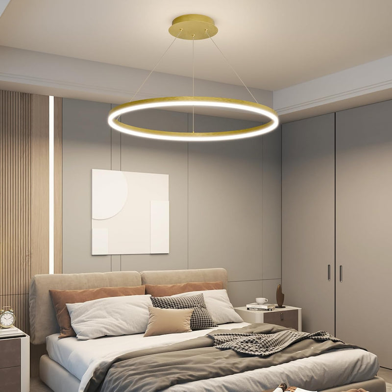 Round Pendant Light Brightness Adjustable 10%-100% 3000K (3Pack)