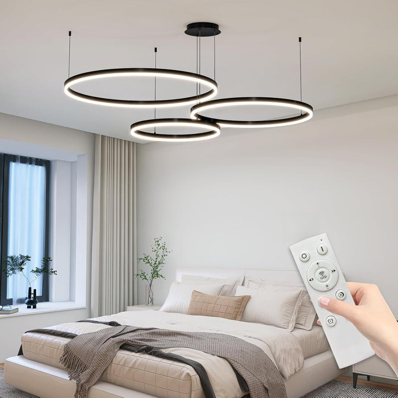Round Pendant Light Brightness Adjustable 10%-100% 3000K (3Pack)
