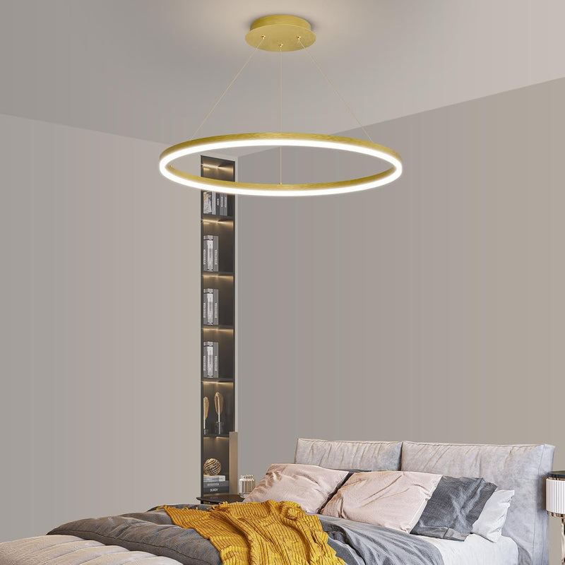 Round Pendant Light Dimmable Breakfast Island Lighting