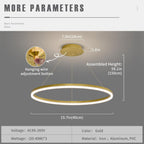 Round Pendant Light Dimmable Breakfast Island Lighting