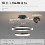 Round Pendant Light Dimmable Breakfast Island Lighting