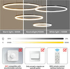 Round Pendant Light Dimmable Breakfast Island Lighting