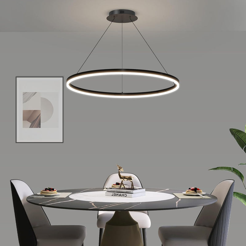 Round Pendant Light Dimmable Breakfast Island Lighting
