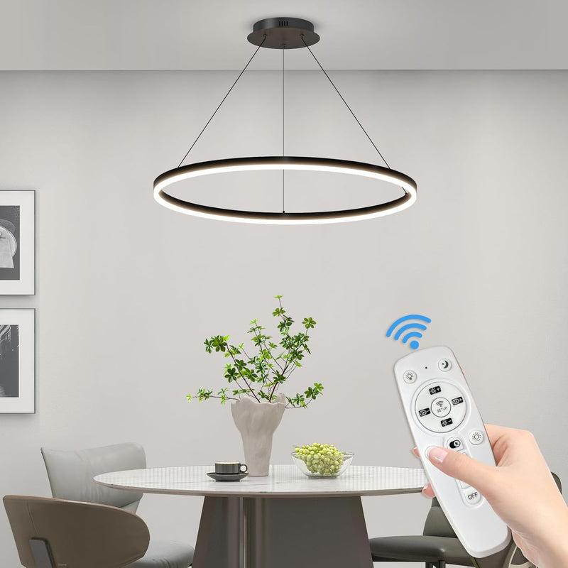 Round Pendant Light Dimmable Breakfast Island Lighting